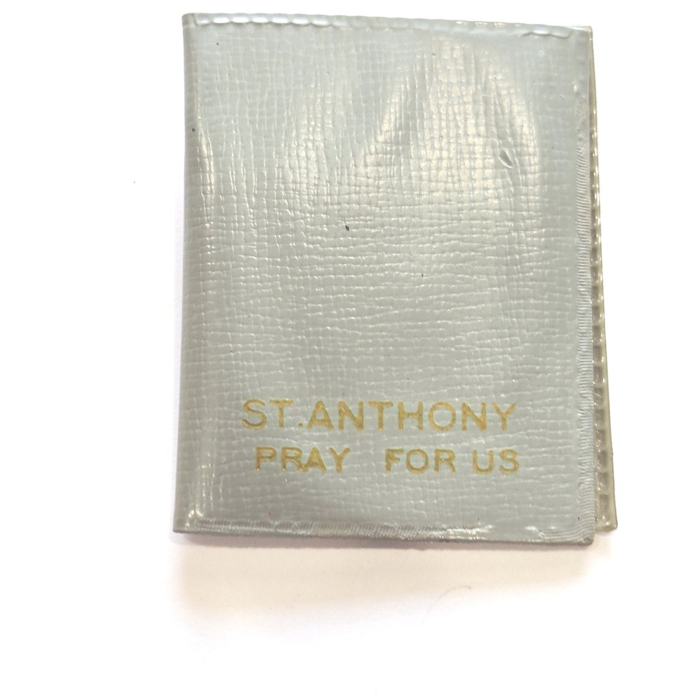 Vintage St Anthony Pocket Shrine Franciscan Monastery Holy‎ Card Emergency